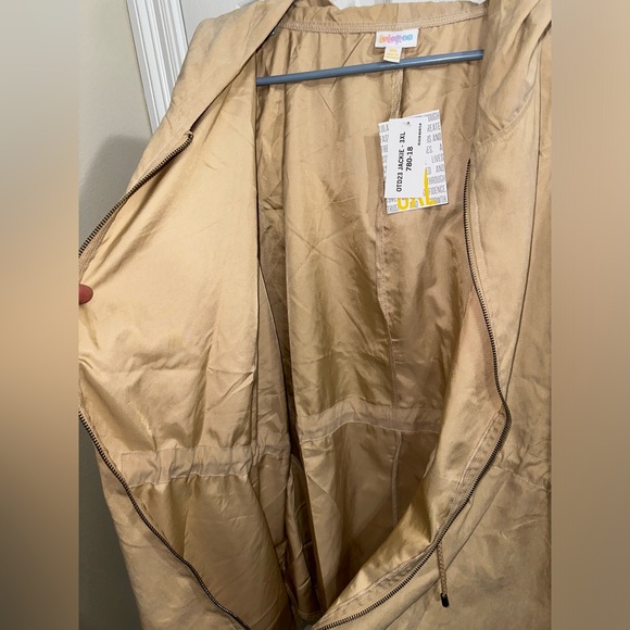 LuLaRoe “Jackie Jacket”  Women’s XXXL beige Lightweight cinch waist - Picture 7 of 10